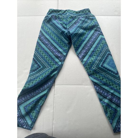 prAna Roxanne Women's Cropped Leggings S Multicolor Chevron Aztec Yoga Running - Picture 4 of 5